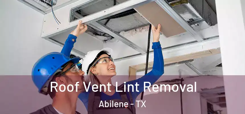Roof Vent Lint Removal Abilene - TX